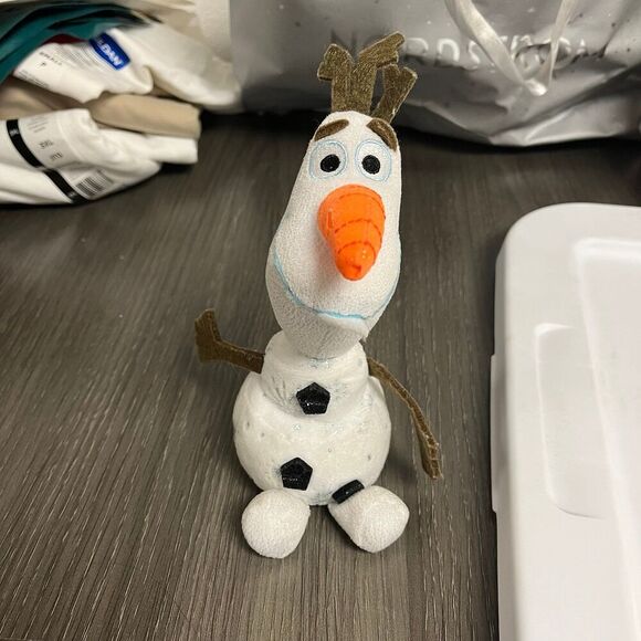 Disney Frozen Olaf Ty Glitter Soft Toy Plush Approx 7 Inches - Picture 1 of 6